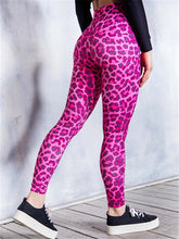 Load image into Gallery viewer, Crazy Leopard Print High Waist Hip Yoga Tights