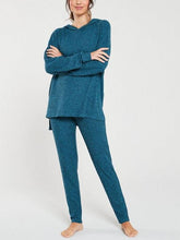 Load image into Gallery viewer, Teal Casual Loose Pullover Two Piece Set