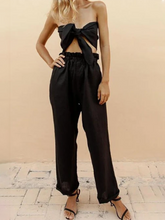 Load image into Gallery viewer, Casual Cotton and Linen Two-piece Suit