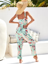 Load image into Gallery viewer, Pockets Boho Sleeveless Printed Sling Jumpsuit
