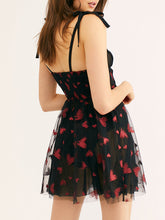 Load image into Gallery viewer, Strap Love Printed Mesh Mini Dress