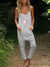 Load image into Gallery viewer, Casual Solid Color Sleeveless Jumpsuit
