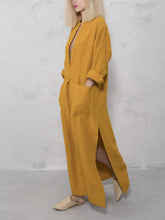 Load image into Gallery viewer, Casual Loose Soft Cotton Linen Maxi Dress