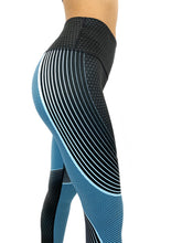 Load image into Gallery viewer, Striped Digital Print Track Pants Yoga Pants