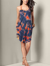Load image into Gallery viewer, Spring and Summer Strap Tie-dye Dress