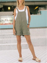 Load image into Gallery viewer, Casual Simple Solid Color Cotton Linen Jumpsuits
