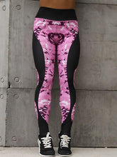 Load image into Gallery viewer, High Waist Fitness Legging Women Heartbeat Print