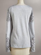 Load image into Gallery viewer, Casual Elegant Long Sleeve Lace T-Shirt