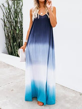 Load image into Gallery viewer, Casual Loose Gradient Tie-Dye Sling Dress