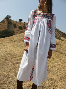 Printed Cotton and Linen Dress