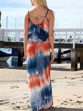 Load image into Gallery viewer, Bohemian Casual Loose Tie Dye Camisole Dress