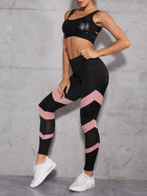 Load image into Gallery viewer, Mesh Patchwork High Waist Yoga Pants