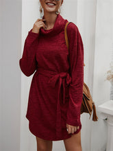 Load image into Gallery viewer, Casual loose base versatile long-sleeved sweater dress