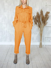 Load image into Gallery viewer, Fashion Casual Loose Long Sleeve Jumpsuit