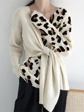 Load image into Gallery viewer, Fashion Leopard Colorblock Sweaters