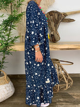 Load image into Gallery viewer, Casual Star Print Loose Dress