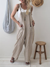 Load image into Gallery viewer, Cotton and Linen Jumpsuit