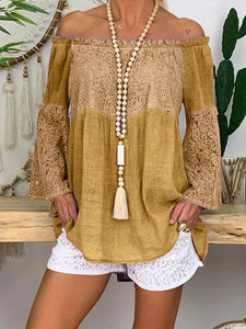 Casual Hollowed-Out Blouse