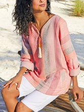 Load image into Gallery viewer, Casual Striped Long Sleeve T-Shirt