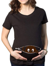 Load image into Gallery viewer, Villain Zipper 3D Funny Printed Maternity Short Sleeve Maternity Tops