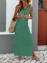 Load image into Gallery viewer, Striped Sling Slim Casual Dress