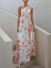 Load image into Gallery viewer, Bohemian Vacation Beach Floral Dress