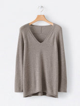 Load image into Gallery viewer, V-neck Knitted Long-sleeved Sweater