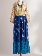 Load image into Gallery viewer, Ethnic Print V-Neck Dress