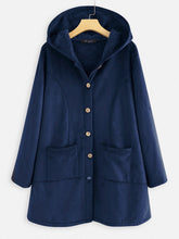 Load image into Gallery viewer, Autumn and Winter Pocket Cotton Clothing Moccasin Shirt Button Coat