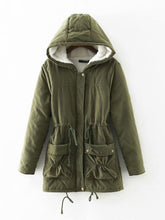 Load image into Gallery viewer, Hooded Pocket Cotton Lining Coat