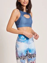 Load image into Gallery viewer, Glacier Print High Waist Skinny Yoga Pants