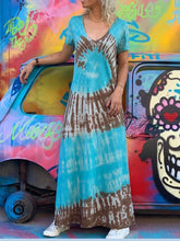 Load image into Gallery viewer, Loose Casual Collar Comfortable Soft Tie Dye Long Dress