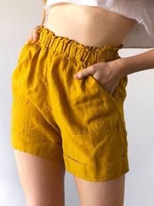 Cotton and Linen Casual Shorts