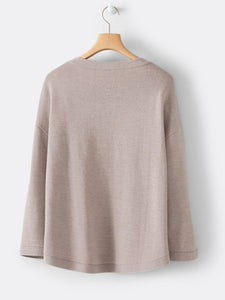 Boat-neck Knitted Sweater