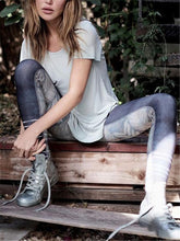 Load image into Gallery viewer, Vintage Ink Print High Rise Yoga Pants