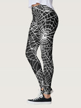 Load image into Gallery viewer, Spider Web Digital Printed Yoga Pants