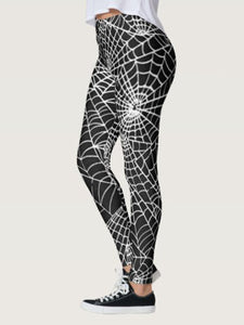 Spider Web Digital Printed Yoga Pants