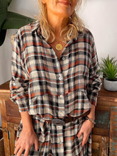 Load image into Gallery viewer, Farm Style Casual Plaid Shirt Dress