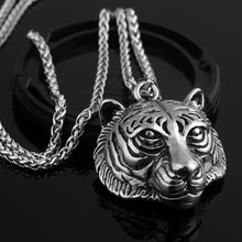 Load image into Gallery viewer, Hip Hop Rock Stainless Steel Jewelry Tiger Head Necklace