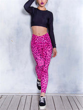 Load image into Gallery viewer, Crazy Leopard Print High Waist Hip Yoga Tights