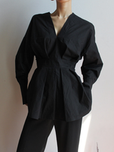 Load image into Gallery viewer, Solid Color Loose V-Neck Long Sleeve Suit
