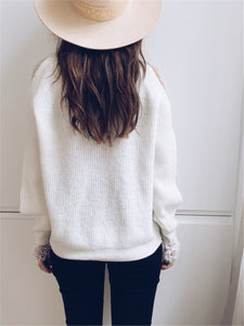 Lace Sleeve Pullover Sweater Top