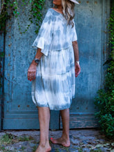 Load image into Gallery viewer, Mid Sleeve Printed Loose Dress