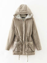 Load image into Gallery viewer, Hooded Pocket Cotton Lining Coat