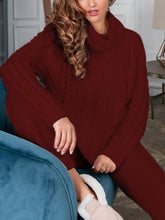 Load image into Gallery viewer, High-neck Knit Two-piece