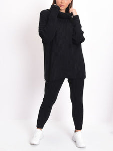 Stylish Casual Loose Knitted Round Neck Long Sleeve Suit