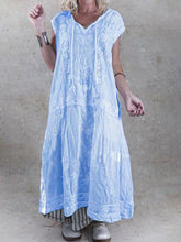 Load image into Gallery viewer, Cotton and Linen Casual Dress