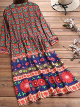 Load image into Gallery viewer, Bohemian Floral Print Dress