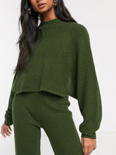 Load image into Gallery viewer, Casual Loose Long Sleeve Top Pants Knit Set