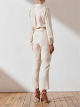 Load image into Gallery viewer, Simple Solid Color Collar Pocket Jumpsuits